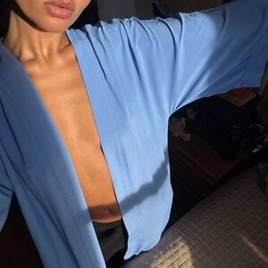 Blue Kimono beach coverup size medium